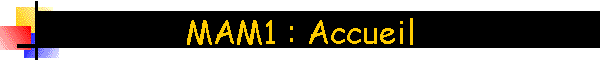 MAM1 : Accueil