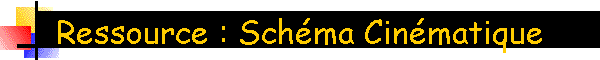 Ressource : Schma Cinmatique