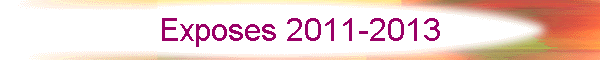 Exposes 2011-2013